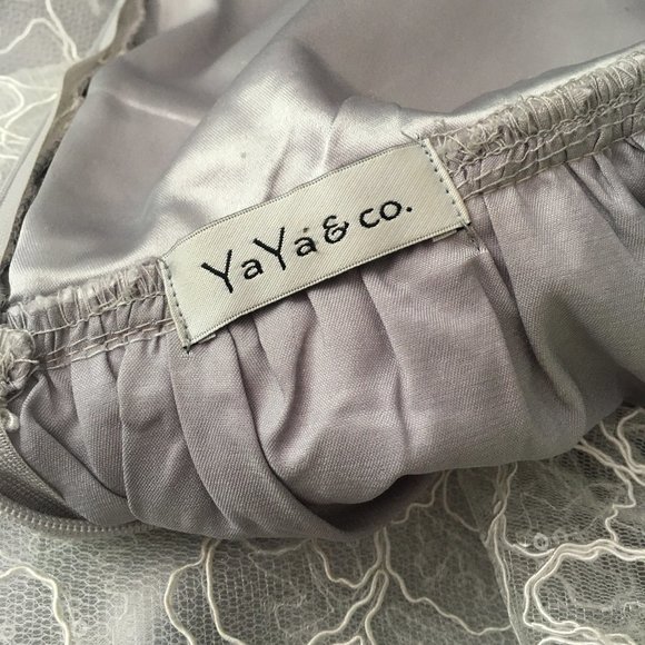 White/Grey Grade 8 Graduation Dress - Picture 3 of 4